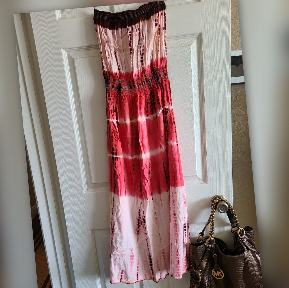 Tie dye maxi dress